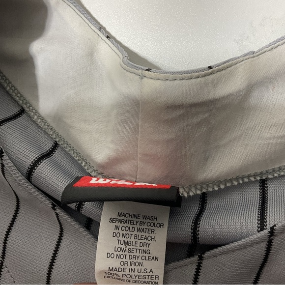 Wilson W Vintage USA Made Baseball Jersey 1 Mens Size XL - Picture 3 of 5